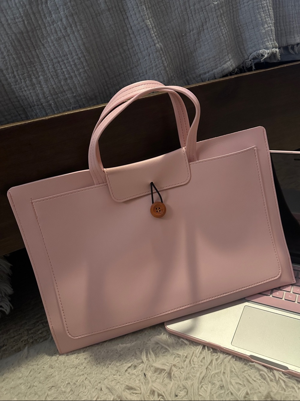 Women's Pink Laptop Handbag, NWOT